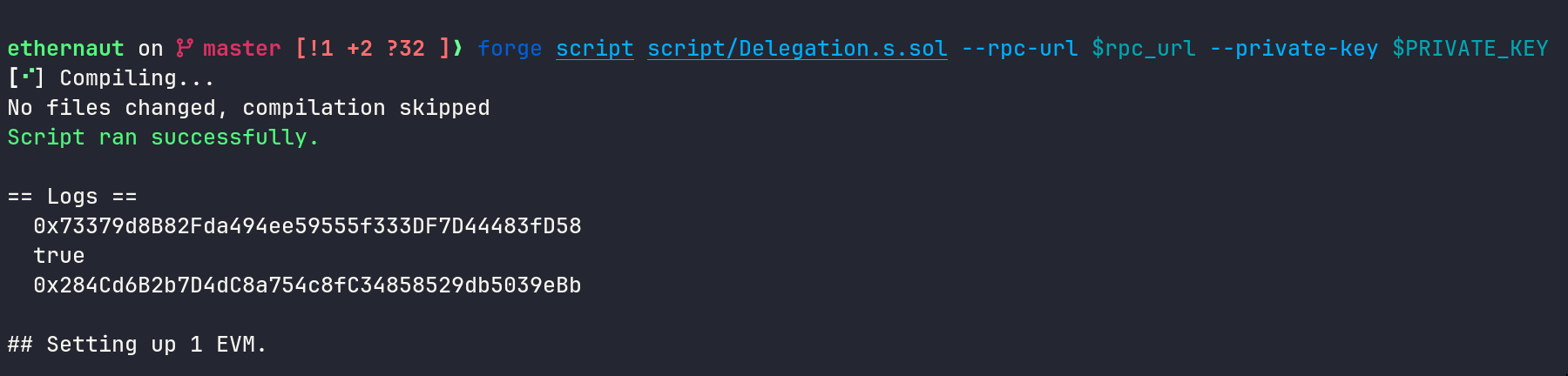https://koyphshii.github.io/ethernaut/delegation/solution-success.png https://koyphshii.github.io/ethernaut/delegation/solution-success.png